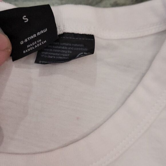 G Star Raw White Logo T Shirt - Picture 2 of 6